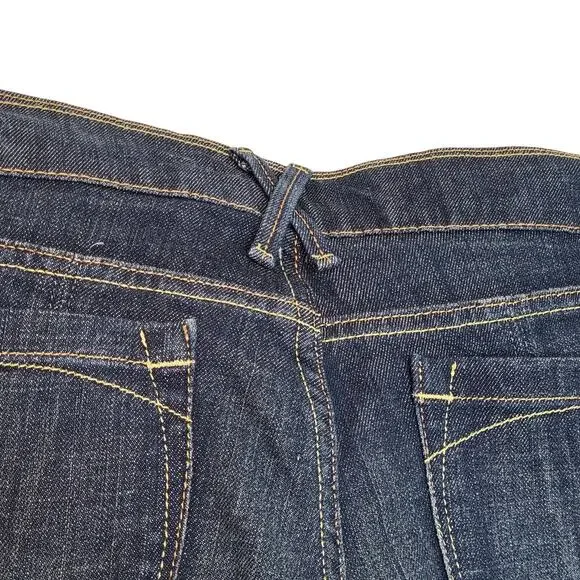 Vintage Y2K Old Navy Zipper Straight Leg High Rise Denim Jeans Size 12 Like New - Picture 11 of 14